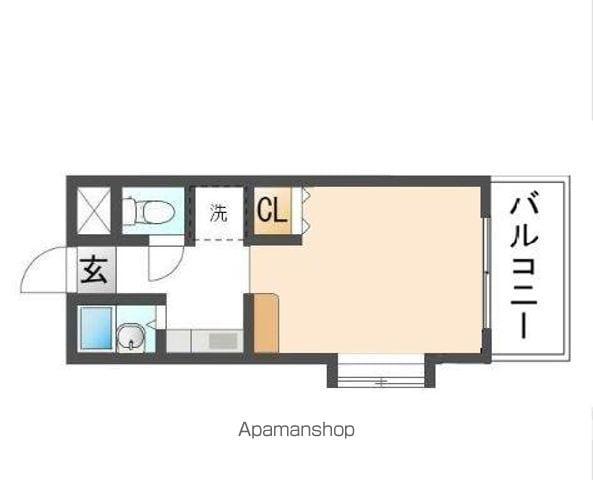 ハートピア松島(1K/3階)の間取り写真