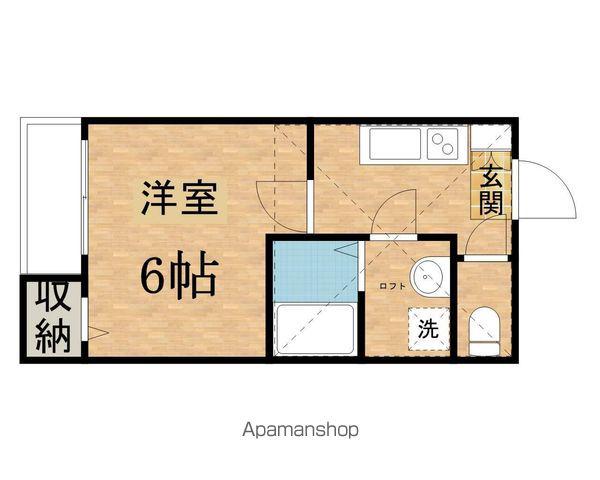 カルペディエム八王子(1K/2階)の間取り写真