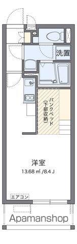 レオネクストマ メゾン(ワンルーム/1階)の間取り写真