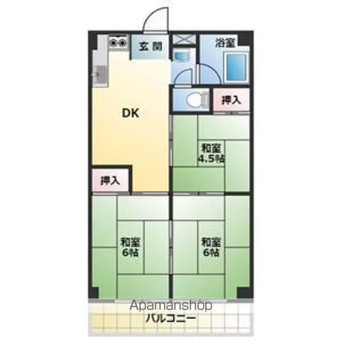 レジデンス喜多山(3DK/3階)の間取り写真