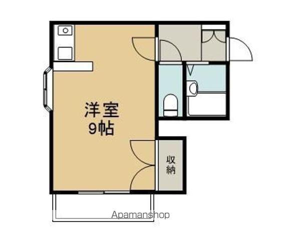 メゾニティラールTU(ワンルーム/2階)の間取り写真