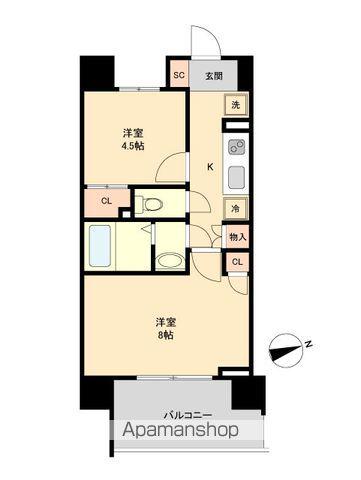 HF仙台長町レジデンス(2K/6階)の間取り写真