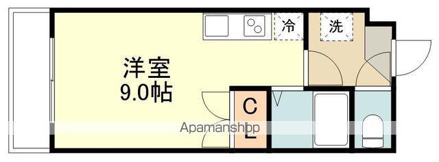 ローラン(ワンルーム/2階)の間取り写真