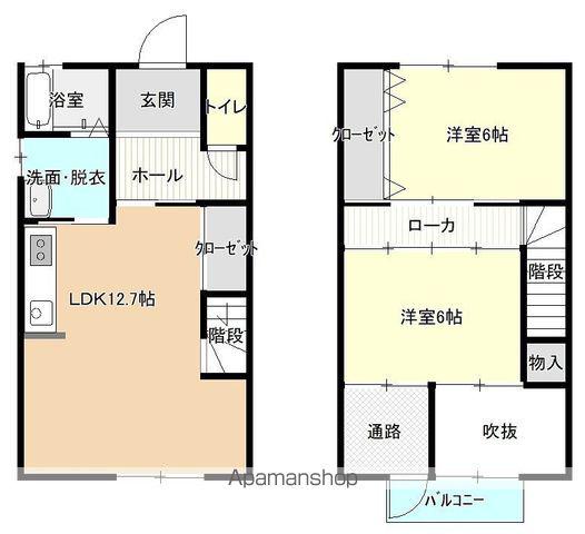 スモールフォレストE棟(2LDK)の間取り写真