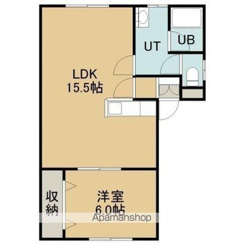 メゾン・ド・MⅡ(1LDK/2階)の間取り写真