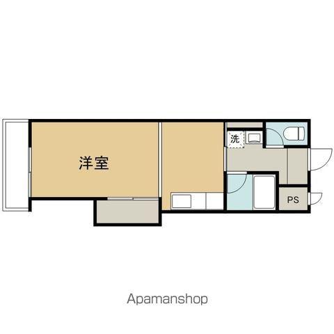 都南マンション(1K/2階)の間取り写真