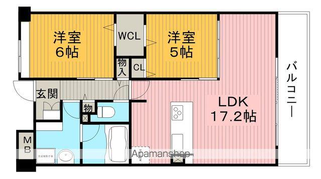 GREENHILLS和(2LDK/1階)の間取り写真