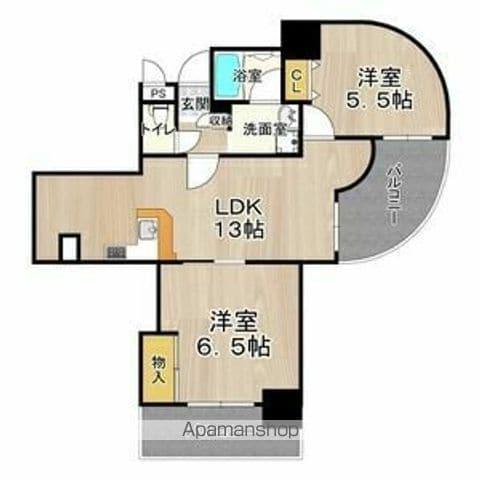 フェルザ住之江公園(2LDK/11階)の間取り写真