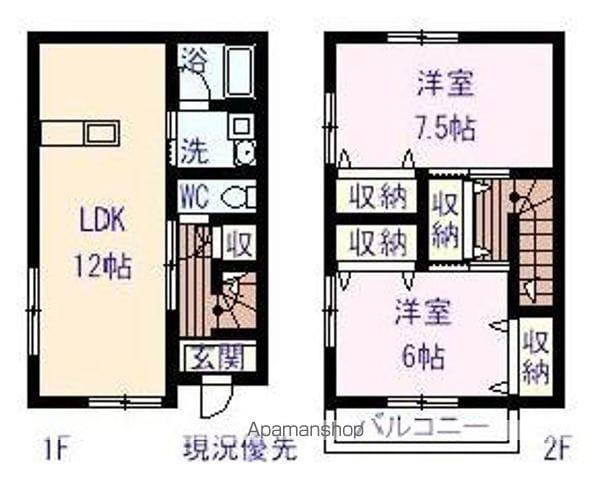 プレタメゾン(2LDK)の間取り写真