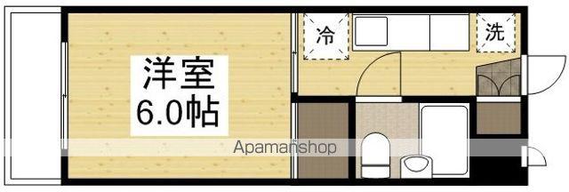 デューク老松(1K/2階)の間取り写真