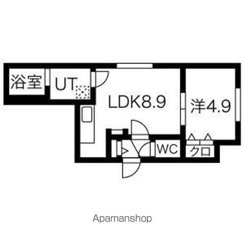 ASTER NANGOⅦ(1LDK/3階)の間取り写真