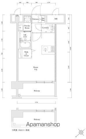 エンクレスト博多駅南FIT(ワンルーム/11階)の間取り写真
