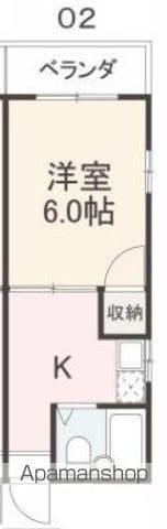 YUTA BUILD1(1K/3階)の間取り写真