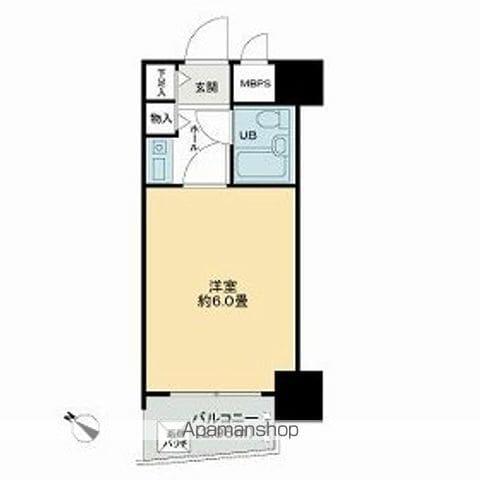 ライオンズマンション三鷹さくら通(1K/5階)の間取り写真