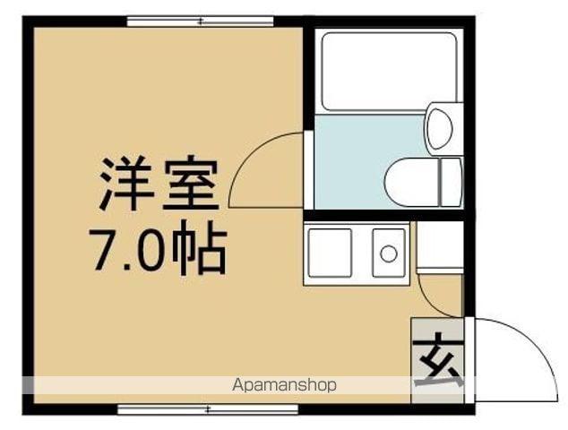 ハイツ三浦(ワンルーム/1階)の間取り写真