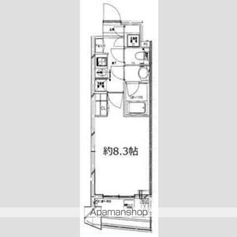 S-FORT中板橋(1K/2階)の間取り写真