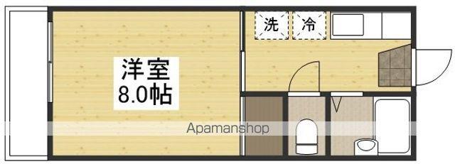 マナハウスⅠ(1K/2階)の間取り写真