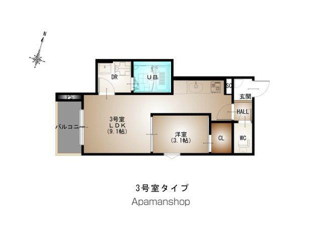 REGALEST 青崎Ⅰ(1LDK/2階)の間取り写真