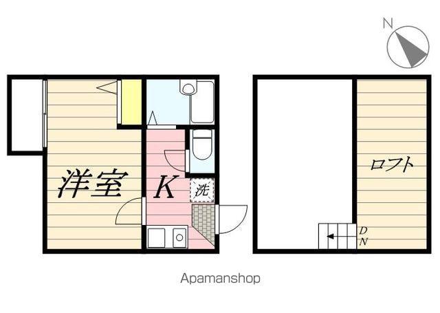 メゾン・ド・リュクス(1K/2階)の間取り写真