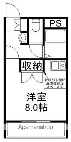 ル・アーブル(ワンルーム/4階)の間取り写真