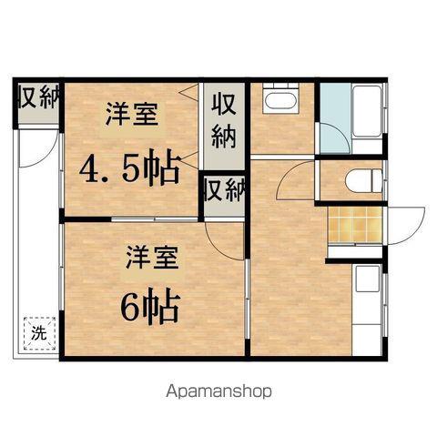 レジデンス南平1号(2DK/1階)の間取り写真