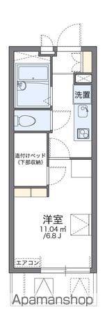 レオパレスメゾン長戸井(1K/3階)の間取り写真