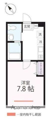 ハーミットクラブハウスSWING(1K/1階)の間取り写真