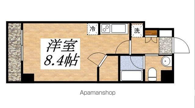 スパシエ国立矢川ステーションプラザ(ワンルーム/2階)の間取り写真