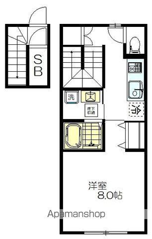 四谷3丁目計画(1K/2階)の間取り写真