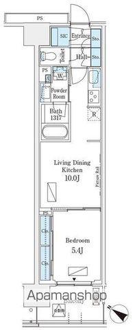 ロイヤルパークス有明(1LDK/3階)の間取り写真