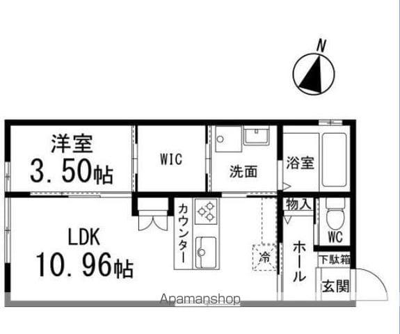 FELIZ(1LDK/2階)の間取り写真