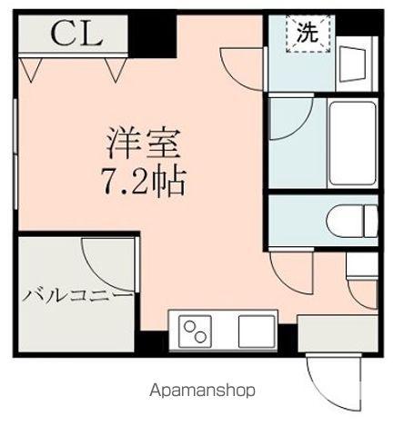 ESCAZA新屋敷(ワンルーム/3階)の間取り写真
