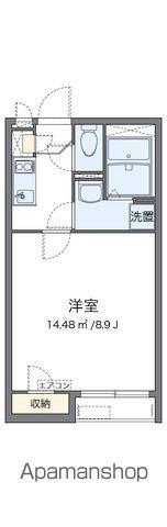 クレイノトレス(1K/1階)の間取り写真