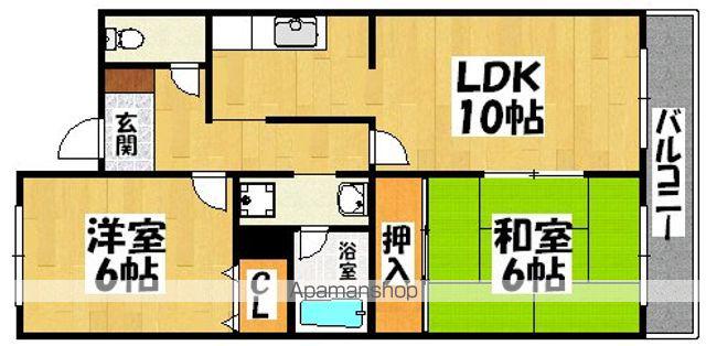 アレグレス(2LDK/1階)の間取り写真