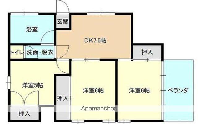 第2川本ビル(2DK/3階)の間取り写真