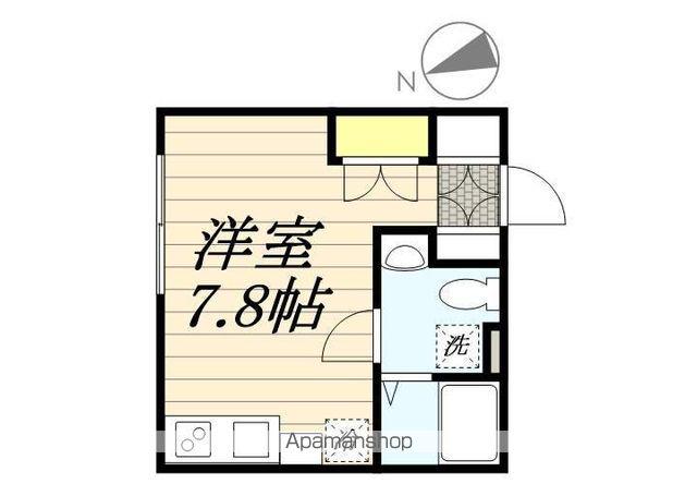 プリマルージュ松戸(ワンルーム/2階)の間取り写真