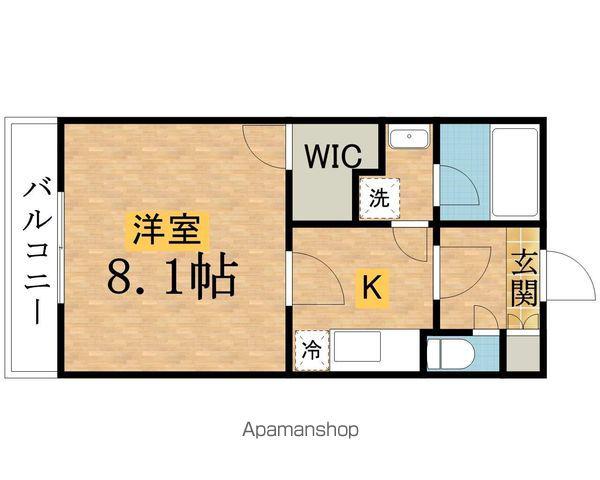 ORIENS Ⅱ(1K/1階)の間取り写真