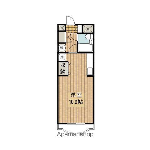 シタラレジデンス(ワンルーム/4階)の間取り写真