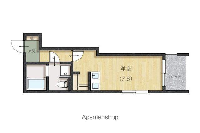 GRANPALACE高取(ワンルーム/2階)の間取り写真