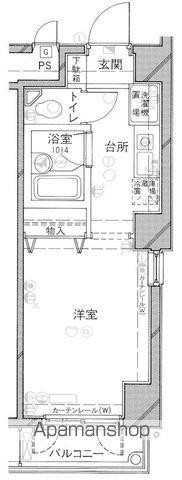 メインステージ新中野駅前(ワンルーム/10階)の間取り写真