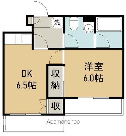 コーディアルハウス一本杉町(1DK/4階)の間取り写真