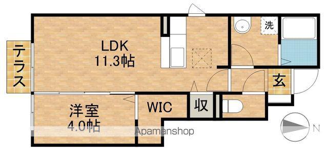 SERENO3(1LDK/1階)の間取り写真