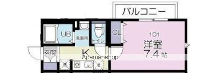 RESCO ESPOIR(1K/1階)の間取り写真