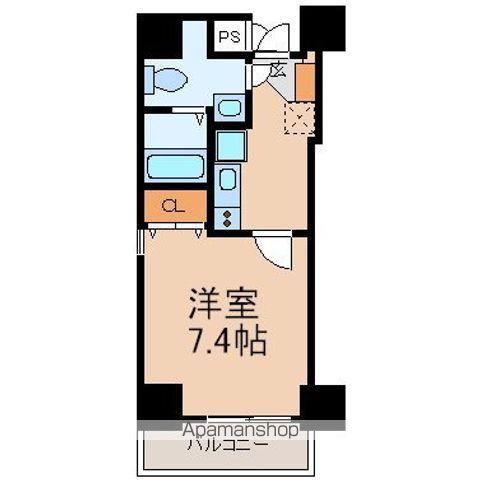 GRAND イースト武蔵境(1K/3階)の間取り写真