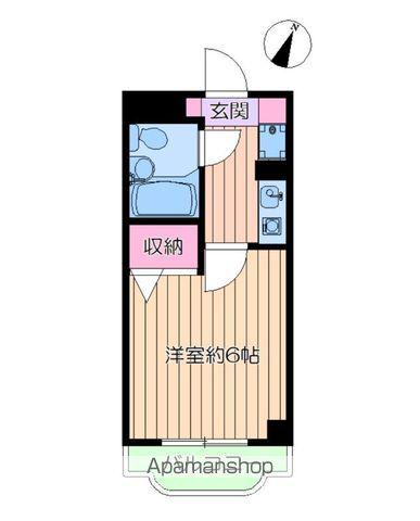 ホロンプラザ行徳(1K/1階)の間取り写真