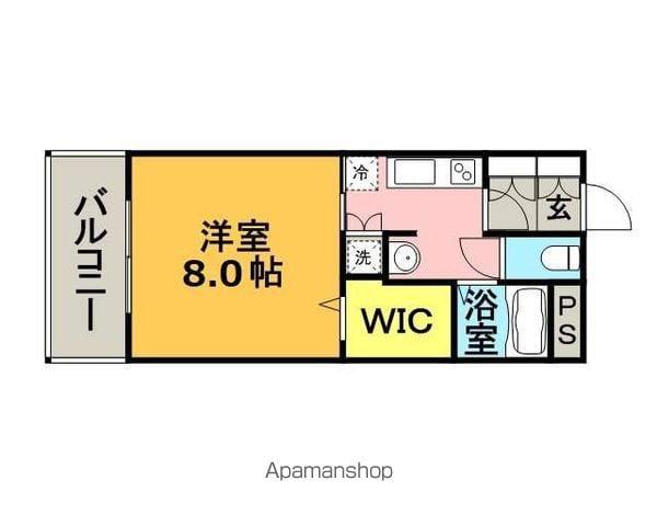 シェ・ソワ(1K/1階)の間取り写真