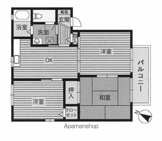 GRC OPUS 宗方A棟(ワンルーム/2階)の間取り写真