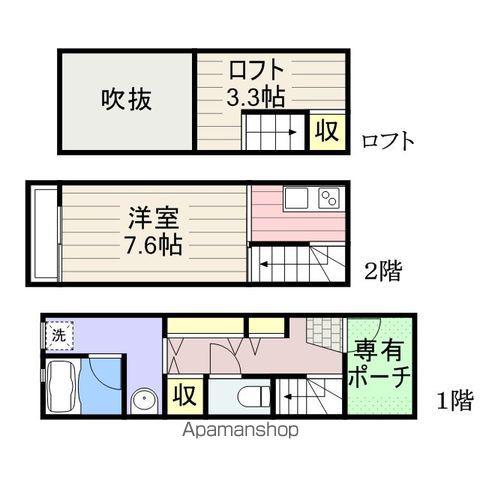 レガーロ千葉中央(1K/1階)の間取り写真