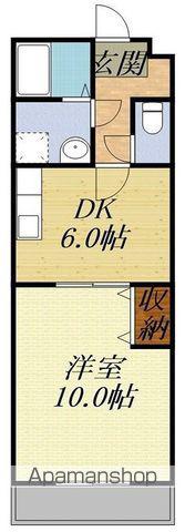 スプランドゥール半田山(1DK/1階)の間取り写真