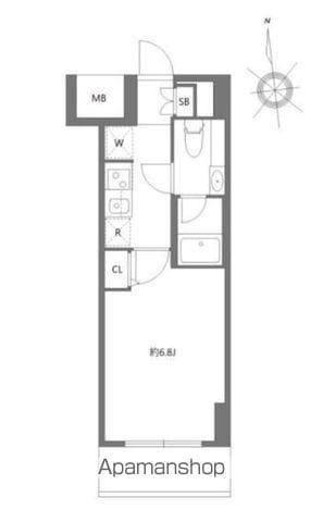 エヌステージジェイアール新白岡駅前(1K/7階)の間取り写真